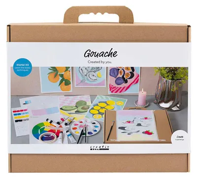 Produktbild von Creativ Company Gouache Malen Starterset für Kinder und Erwachsene