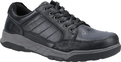 Image de Hush Puppies - Sneakers pour homme "Finley", cuir FS9472 (40 EU) (Noir)