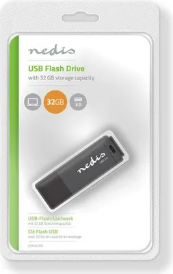 Produktbild von Flash Drive | 32 GB | USB Typ-A | Lesegeschwindigkeit: 80 MB/s | Schreibgeschwindigkeit: 9 MB/s