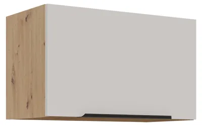 Produktbild von Küchen Kurzhängeschrank 60 cm SOLANO Kaschmir beige matt + Eiche Artisan matt Küchenzeile Küchenblock Küche Einbauküche