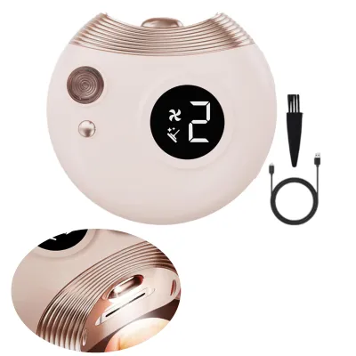 Produktbild von Elektrischer Nagelknipser 2-in-1 Set, Automatischer Nagelschneider & Polierer für Babys & Erwachsene, Sicherer Fingernagel-Trimmer mit Auffangbehälter & LED-Licht, USB-C Aufladbar, Rosa