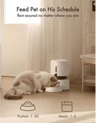 Produktbild von Petlibro Granary, Haustierfutterautomat, Weiß, Katze, 3 l, LED, AC