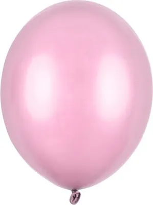 Obrázok produktu pre Metalické latexové balóniky - 27 cm ružové 100 ks
