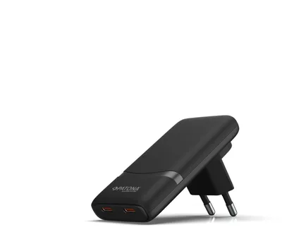 Obrázek produktu pro Nabíječka Slim 2x USB-C PD65W- GaN PD3.0/QC3.0 černá