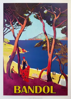 Productafbeelding van BANDOL - Roger BRODERS - 50x70 cm - Poster/Affiche