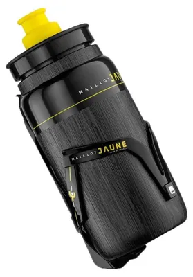 Zdjęcie produktu dla Elite Fly Tex + Koszulka kolarska "Maillot Jaune" Custom Race X, bidon 550 ml, czarny, czarny, jeden rozmiar