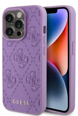 Immagine prodotto di Guess Guhcp15Xp4Epmu Iphone 15 Pro Max 6.7 Fioletowy/Light Purple Custodia rigida in pelle 4G Stampata
