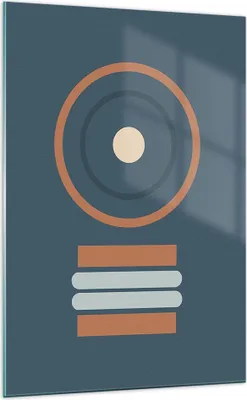 Produktbild von Bilder auf glas - Einteilig - Abstrakt modern Muster - 70x100cm - Glasbilder - Wandbilder - Bilder - zum Aufhängen bereit - Wanddekoration aus Glas - Glas Bilder - Wandbild auf Glas - GPA70x100-4567
