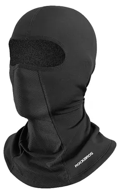 Immagine prodotto di Passamontagna termoattivo Rockbros LF8113-1 Nero - Universale, traspirante e leggero per ciclisti, motociclisti e sciatori, con aperture speciali per gli occhiali.