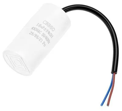 Zdjęcie produktu dla Kondensator rozruchowy 16ΜF 450V CBB60 do silników sprężarek
