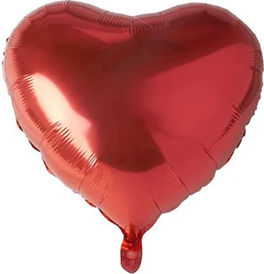 Produktbild von Papstar Folienluftballon "Herz" Ø 45 cm rot, 24 Stück