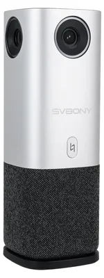 Obrázek produktu pro 360° Video kamera pro videokonference, 3 v 1, s umělou inteligencí pro rozpoznávání hlasu, 4 mikrofony pro 360° záznam zvuku