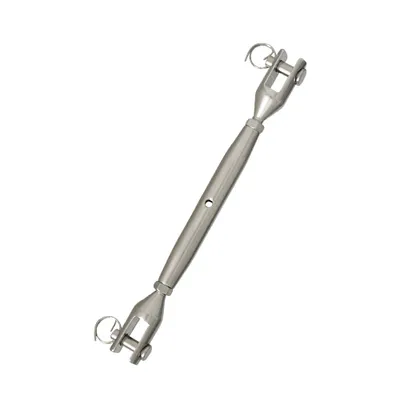 Produktbild von Edelstahl Wantenspanner 14mm mit gedrehtem Gabelkopf