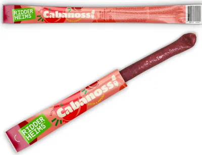 Produktbild von Ridderheims Sticks Cabanossi 50 g Snack-Salami luftgetrocknet Schweinefleisch 30 cm vakuumiert aus Schweden