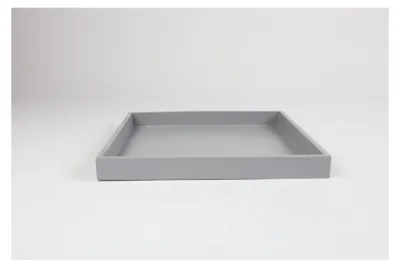 Produktbild von Holz Tablett ca. 30x30x2,9 cm – dekoratives quadratisches Serviertablett aus Naturholz, robust und vielseitig für Küche Wohnzimmer oder Dekoration