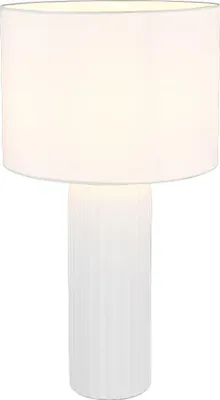 Produktbild von Tischlampe, weiß, Keramik, Textil, H 51 cm