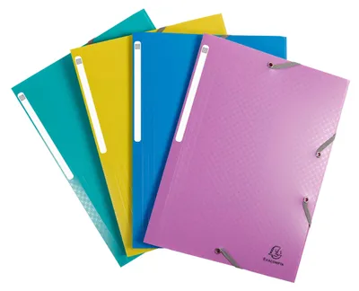 Obrázok produktu pre Exacompta 24x priečinok A4 + 3 chlopne, elastický PP, Young, rôznorodý, 55190E