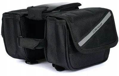 Produktbild von Dunlop Fahrrad Rahmentasche mit Handyhalterung, Schwarz