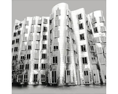 Produktbild von Glasbild Düsseldorf MedienHafen III 20x20 cm