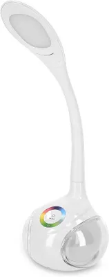 Zdjęcie produktu dla Lampa stołowa z regulacją koloru RGB i elastycznym ramieniem – oświetlenie LED z dotykowym ściemniaczem i funkcją ładowania USB