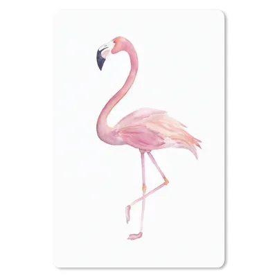 Produktbild von MuchoWow® Mauspad Mousepad Aquarell - Flamingo - Rosa 40x60 cm - Mousepads - Maus Mat - Pad - Mausunterlage - Schreibtisch Accesoire