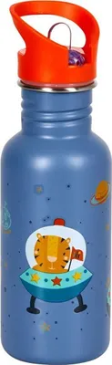 Produktbild von Coppenrath 18426 - Die Spiegelburg - Kleine Freunde - Edelstahlflasche Planet (ca. 0,5 l)