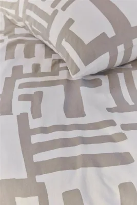 Produktbild von vtwonen Bettwäsche Mixed Stripes_Natural_DE_UV_155x220 155 x 220 cm + 1x 80 x 80 cm 1 Bettbezug, 1 Kissenbezug