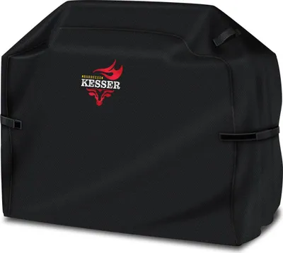 Produktbild von Premium Grillabdeckung, 600D Oxford, verstellbarer Klettverschluss, UV-Schutz, schwarz, 147 x 61 x 122 cm