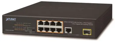 Immagine prodotto di PLANET TECHNOLOGY Planet FGSD-1011HP Gigabit Ethernet (10/100/1000) Power Über Ethernet (PoE) Unte