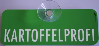 Produktbild von Schild mit Saugnapf - Kartoffelprofi - Gr. ca. 15,5cm x 5cm - 307823