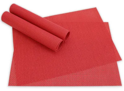 Immagine prodotto di Set di 4 tovagliette ELEGANCE rosse come tovagliette da tavolo