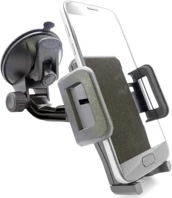 Produktbild von Handyhalter Auto, Saugnapfen Windschutzscheibe, Universal, 360° Drehbar, Schwarz
