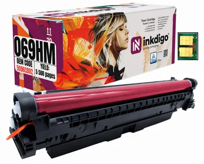Produktbild von Inkdigo Toner 069HM für Canon i-SENSYS LBP-673Cdw, MF752Cdw, MF754Cdw – Magenta, 5500 Seiten,, KI-generiertes Bild