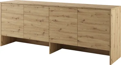 Produktbild von MEBLINI Hängeschrank für Horizontal Schrankbett Bed Concept - Wandschrank mit Ablagen und Fächern - Wandregal - BC-10 für 120x200 Horizontal - Artisan Eiche