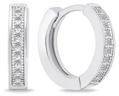 Immagine prodotto di Orecchini in argento con zirconi EA668W