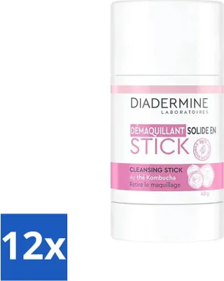 Image de Diadermine – Soins essentiels – Stick nettoyant – Kombucha – 40 g - Pack économique - 12 pièces