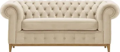 Image de Sofa deux places Chesterfield Grand-Velluto 2-Chêne clair