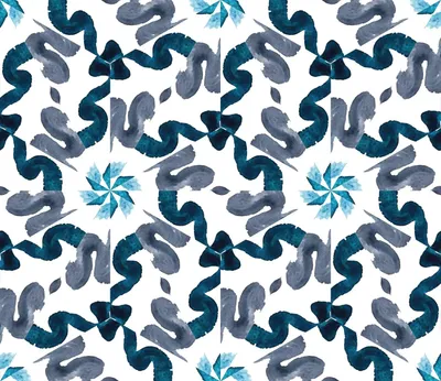 Immagine prodotto di OUTDOOR DECOSTOFFE OXFORD - Motivo fiori blu astrazione I DR212