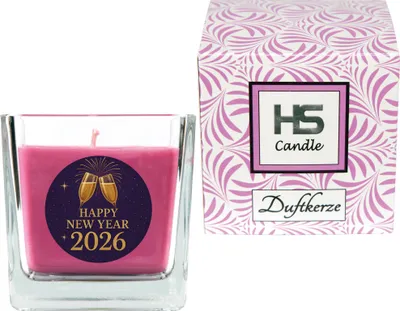 Image de Bougie parfumée en pot - Nouvel An Lavande Carré 190 g