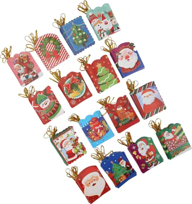 Produktbild von 128 Stück Weihnachtsgrußkarten, Bulk-Postkarten, Weihnachtsbaum, Papier, Briefpapier