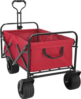 Produktbild von Faltwagen Rot 89 x 63 x 96 cm Stahl und Polyester-Oxford