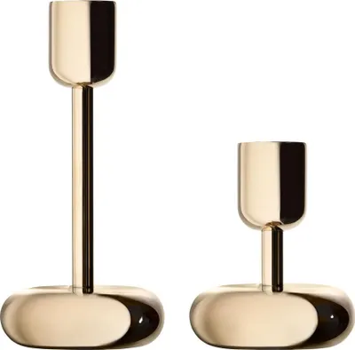 Immagine prodotto di iittala - Portacandele Nappula, oro, set da 2