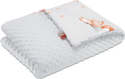 Produktbild von Kocyk dziecięcy Kocyk dziecięcy 75x100 cm - kocyk do wózka Kocyk dziecięcy Kocyk do wózka i wyposażenie początkowe dla noworodków i dzieci