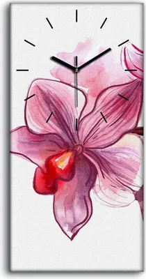 Produktbild von Dekor Leinwand Uhr Wandbilder 30x60 Gemälde Blumen Pflanzen Zweig Kunst - schwarze Hände