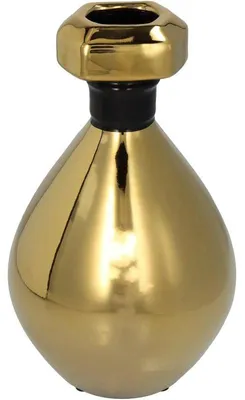 Image de Collection HD, vase parfumeur, finition dorée, 15x15x25 cm
