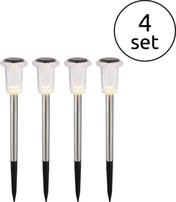 Produktbild von GLOBO 33988-4 Solarleuchte Edelstahl, LED
