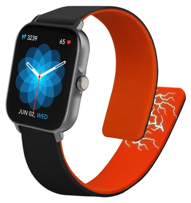 Produktbild von kwmobile Ersatzarmband kompatibel mit Huami Amazfit GTS / GTS 2 / GTS 2e / GTS 3 Armband - Fitnesstracker Silikon Band mit Magnetverschluss Schwarz