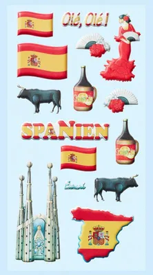 Produktbild von Schaumstoff Sticker Land Spanien