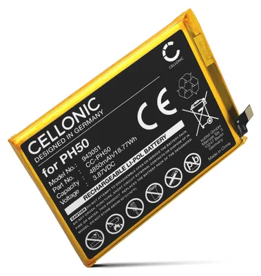 Immagine prodotto di CELLONIC 1x Batteria per Cellulare Compatibile con Motorola Moto G23, XT2333, XT2333-1, PH50 – (4850mAh, 3.87V)