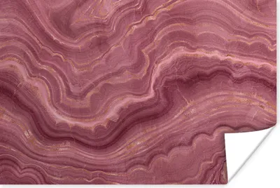 Produktbild von MuchoWow® Poster Rosa - Geode - Edelsteine - Achat 120x80 cm - Bilder